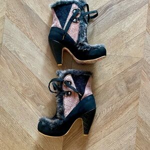 Irregular Choice Apple Turnover boots